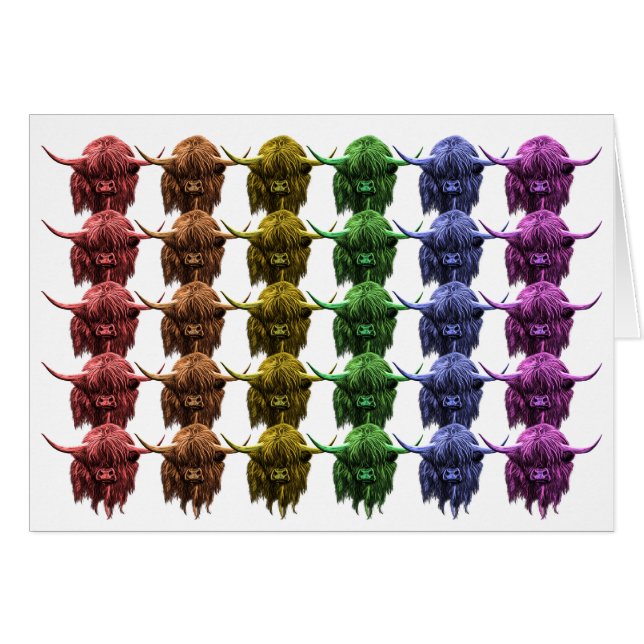 Vaca escocesa de la montaña (Anverso (Horizontal))