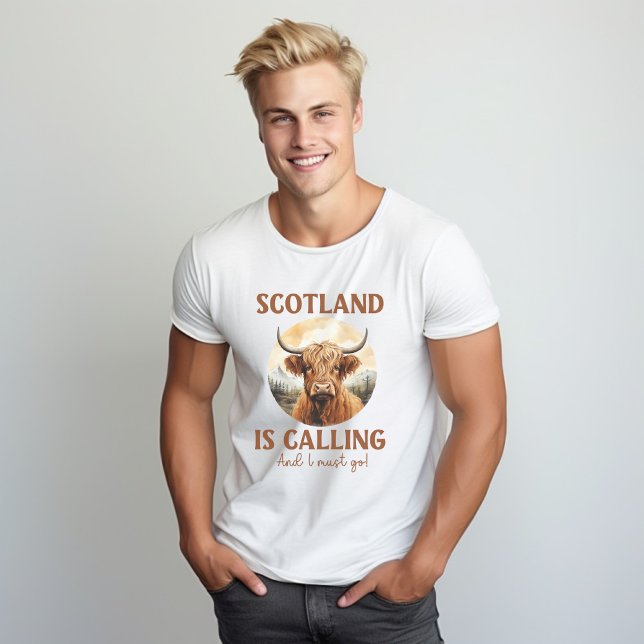 Vaca escocesa de montaña de camisetas y camiseta d (Subido por el creador)