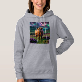 Vaca Highland Bajo La Camisa Triblend De Las Estre