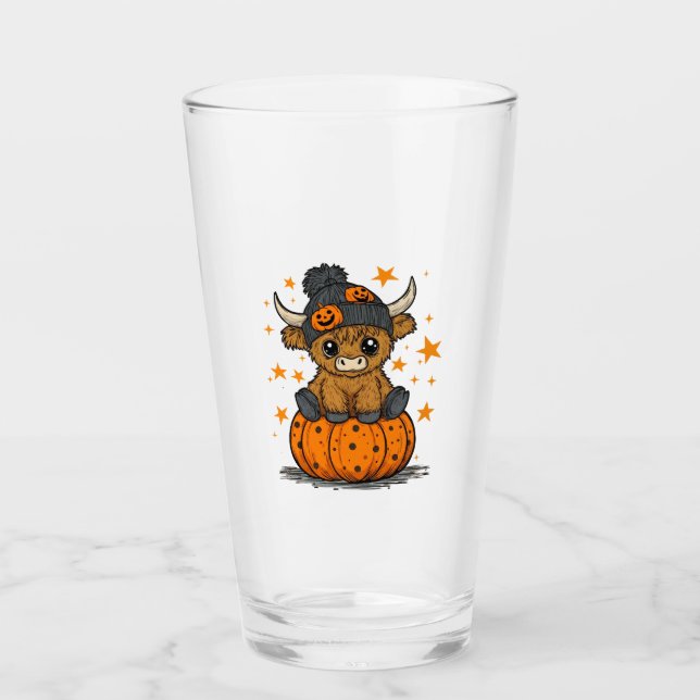 Vaca Highland de Halloween Retro (Anverso)
