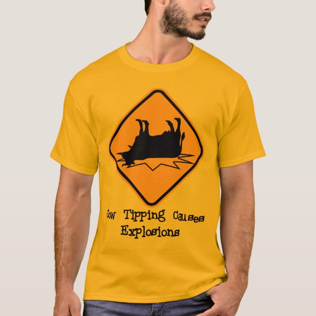 Vaca lanzando camiseta (Anverso)