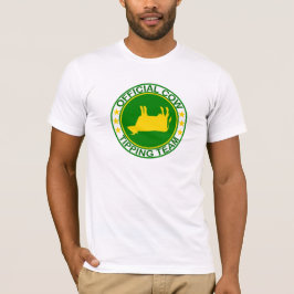 Vaca oficial que inclina la camiseta del equipo
