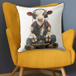 Vaca personalizada para jugadores de Cojín decorat