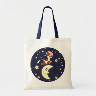 Vaca Personalizado Cuesta Saltando Sobre La Bolsa
