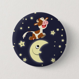 Vaca personalizado Saltó Sobre El Botón De La Luna