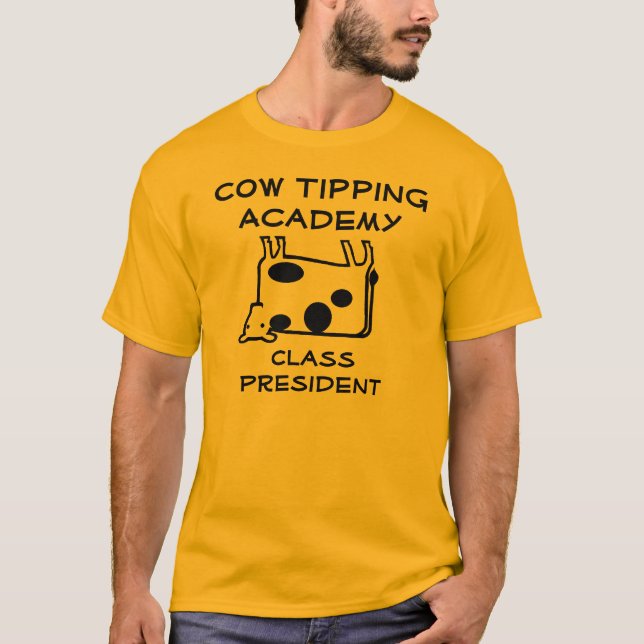 Vaca que inclina la camisa de la academia (Anverso)