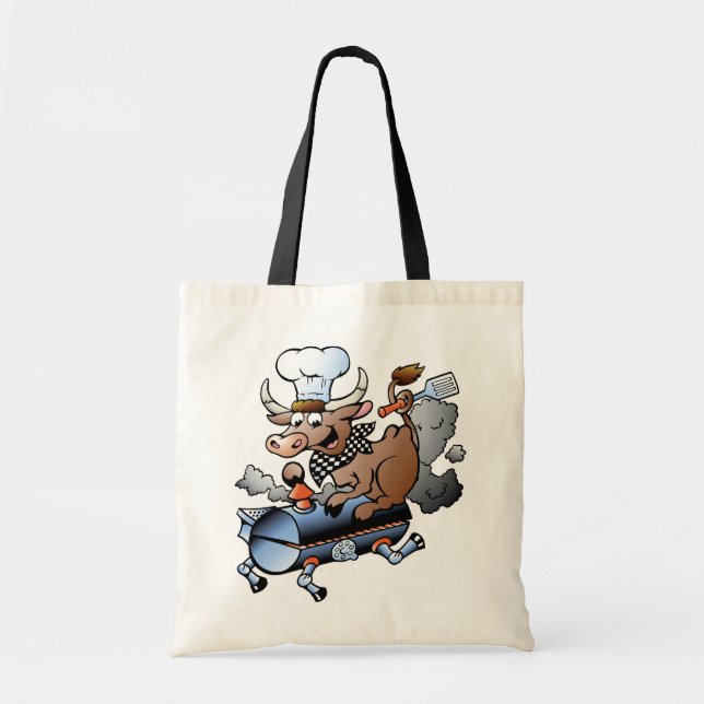 Vaca que monta una bolsa de asas del Bbq (Frente)