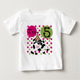 Vaca rosa 5 camisetas de cumpleaños y regalos