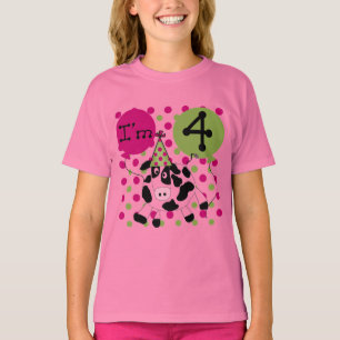 Vaca Rosada 4 camisetas de cumpleaños y regalos