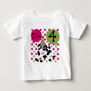 Vaca Rosada 4 camisetas de cumpleaños y regalos