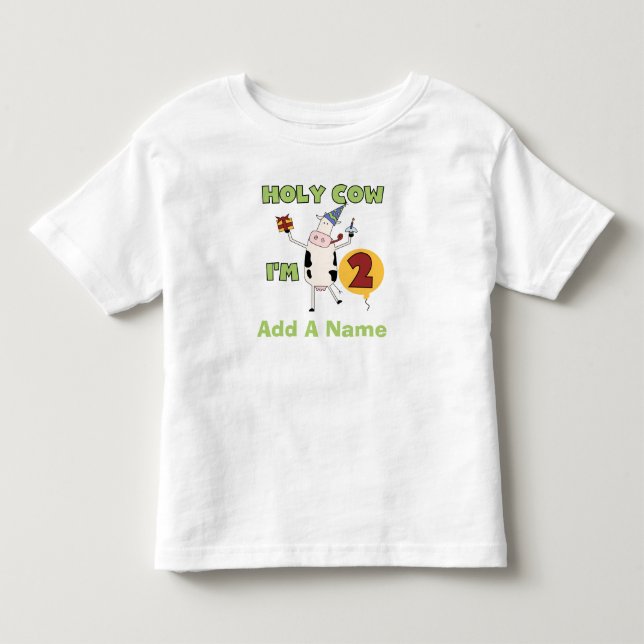 Vaca santa personalizada soy camiseta de 2 (Anverso)