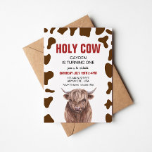 Vaca Santa Soy una invitación de cumpleaños de com