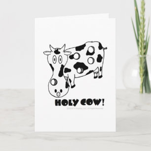 ¡Vaca santa! Tarjeta de cumpleaños
