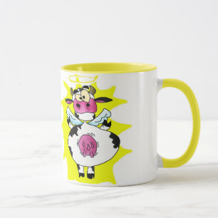 ¡VACA SANTA! Taza del halo