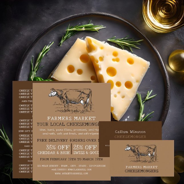 Vaca vintage, publicidad de Cheesemonger (Subido por el creador)