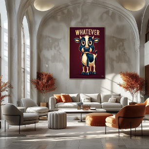 Vaca Whatever – Arte divertido de personaje de dib
