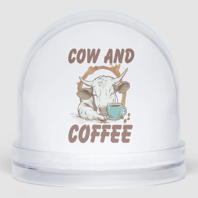 Vaca y café Png, divertida Chica occidental (Anverso)