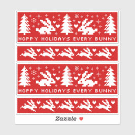 Vacaciones amables cada conejo lindo Pegatina