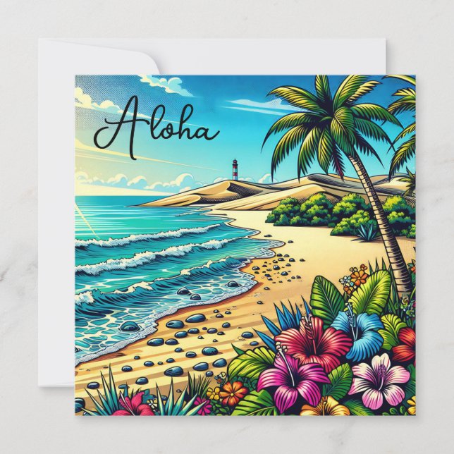 Vacaciones de Aloha en el Océano Tropical (Anverso)