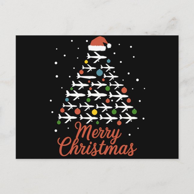 Vacaciones de Árbol de Avión de Navidad (Anverso)