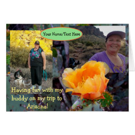 Vacaciones de Arizona de flor de cactus de naranja