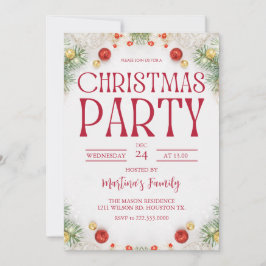 Vacaciones de invitaciones para fiestas de navidad