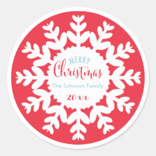 Vacaciones de Navidad   Copo de nieve   PEGATINA