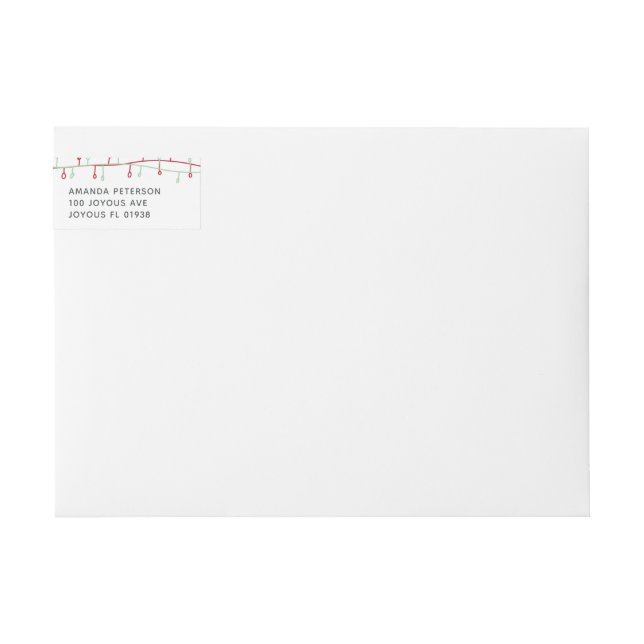 Vacaciones de Navidades rojos y verdes curados (Anverso)