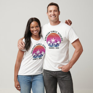 Vacaciones de verano de reunión familiar camiseta