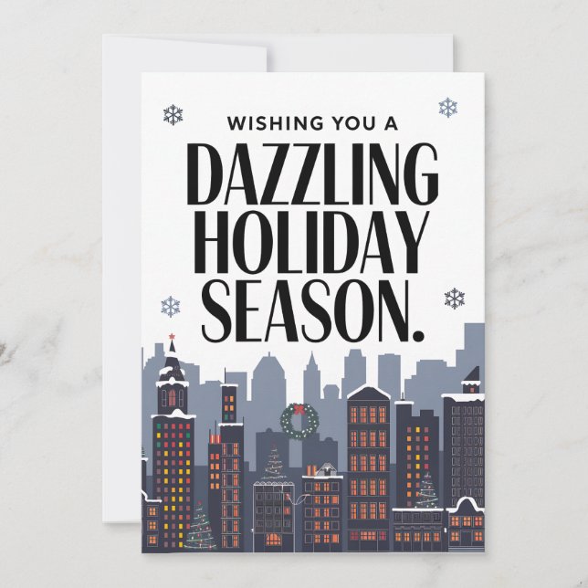 Vacaciones deslumbrantes - Tarjeta de Navidades (Anverso)