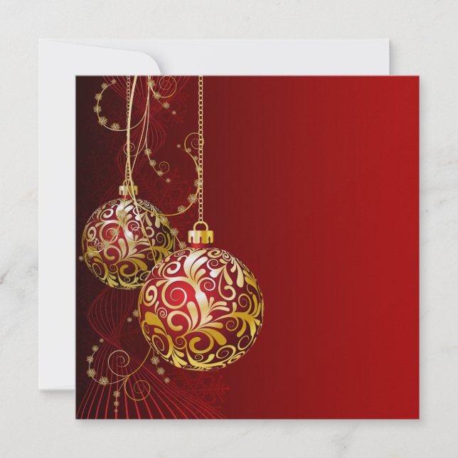 Vacaciones elegantes - Invitación a los Navidades (Anverso)