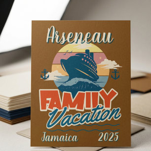Vacaciones en Crucero Familiar Personalizado Marró