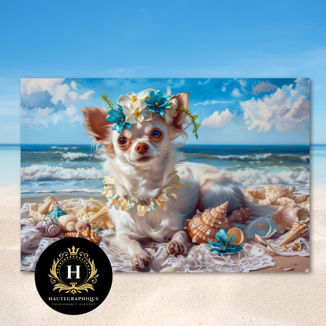 Vacaciones en la playa Papel cachorrito de Chihuah (Subido por el creador)