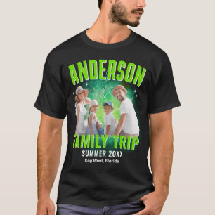 Vacaciones Familiares Foto Personalizada Camiseta 