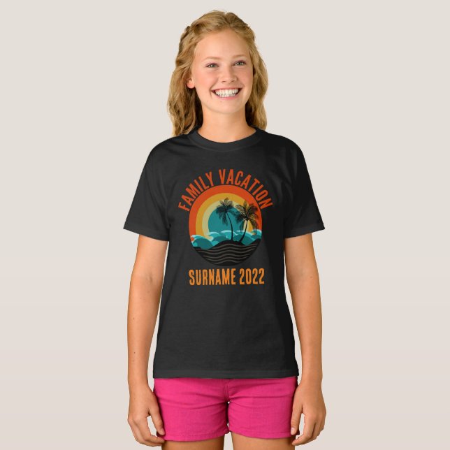 VACACIONES FAMILIARES PERSONALIZADAS Camiseta (Anverso completo)