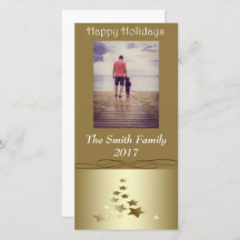 Vacaciones felices de árbol de Navidad dorado