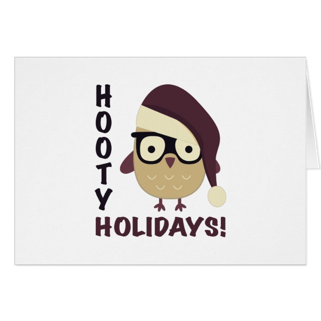 ¡Vacaciones Hipster Hooty! (Anverso (Horizontal))