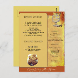 VACACIONES HUMANAS EGGNOG MUFFIN RECIBO | Tarjeta