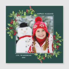 Vacaciones más felices. Tarjetas de fotos magnétic