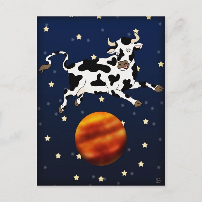 Vacas apuntan más alto, postal (Anverso)