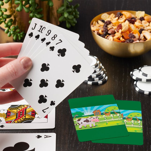 Vacas Arreando A Animales De Granja Jugando Cartas (Subido por el creador)