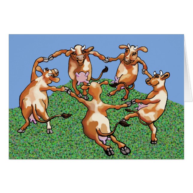 Vacas bailando de Mootisse (Anverso (Horizontal))