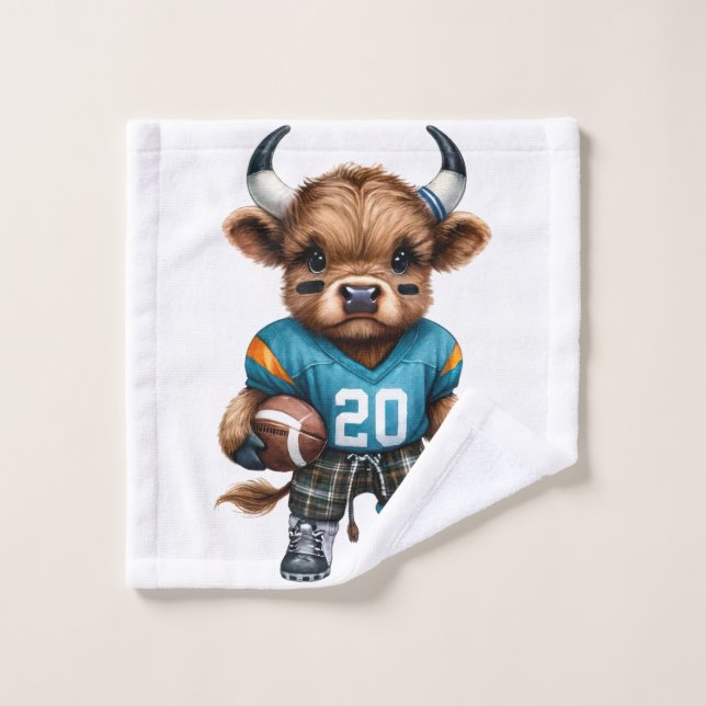 Vacas de la región montañosa y fútbol (Toallita)