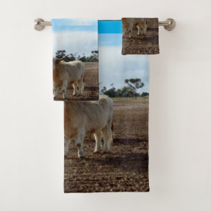 Vacas De La Riqueza De La Altiplano, Toalla De Bañ