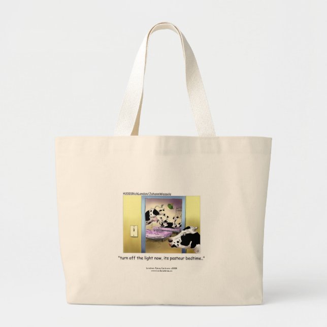 Vacas Divertidas: Bolsa de mano "Hora de dormir de (Frente)
