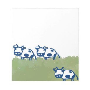 Vacas en el Bloc de notas de campo