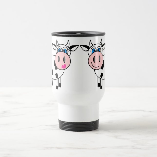 Vacas felices en taza del viaje del amor (Centro)