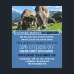 Vacas manchando, publicidad de Cheesemonger<br><div class="desc">Vacas Arañando,  Volantes De Publicidad De Cheesemonger Por La Tienda De Tarjetas De Negocios.</div>