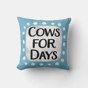 Vacas Por Días Cojín decorativo