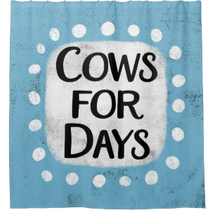 Vacas Por Días Cortina De Ducha